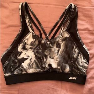 Monochrome watermark jog bra